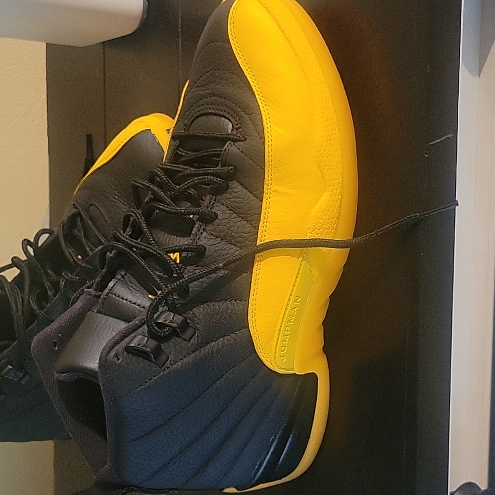 2020 Air Jordan 12 Retro Men University Gold Sneakers Men Size 8.5